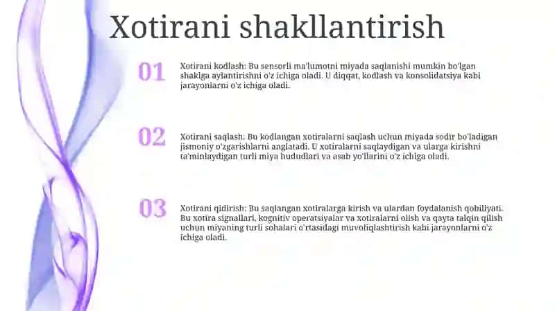 Xotiraning Fiziologik Asosi 2