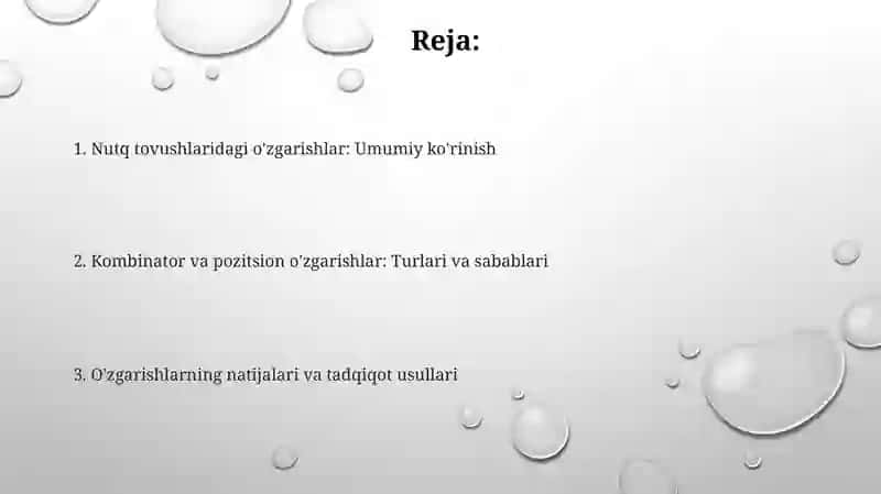 Nutqtovushlarining o'zgarishlari. Kombinator va pozitsion o'zgarishlari 2