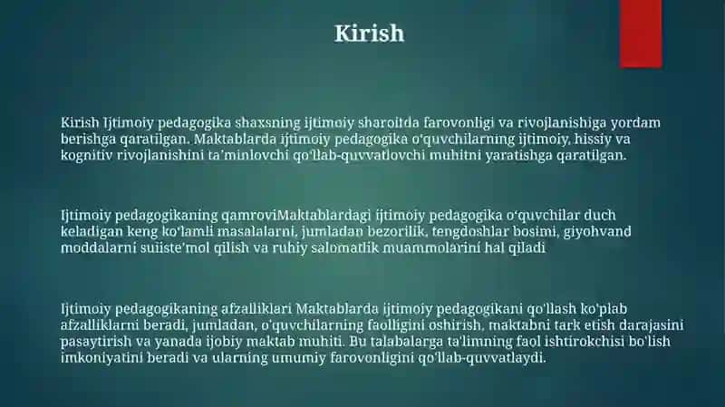 Ijtimoiy Pedagogik Ish 2