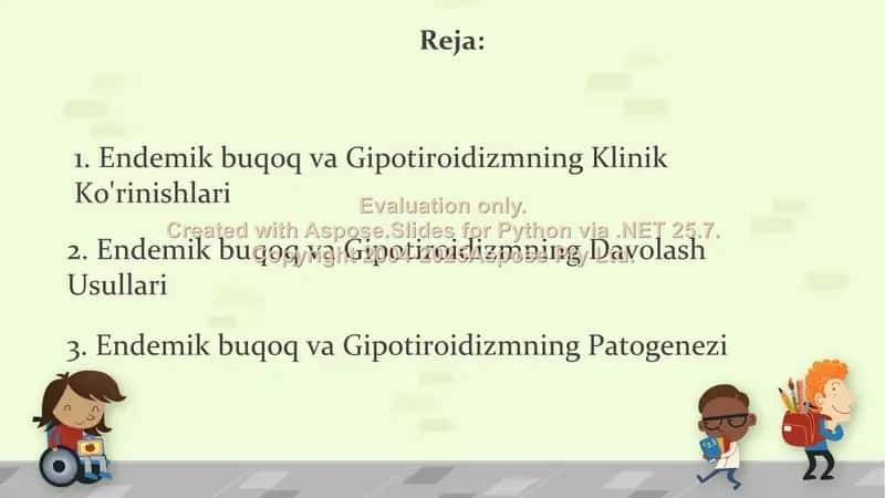 Endemik buqoq va gipoterioz patogenezi va davolash usullari 2