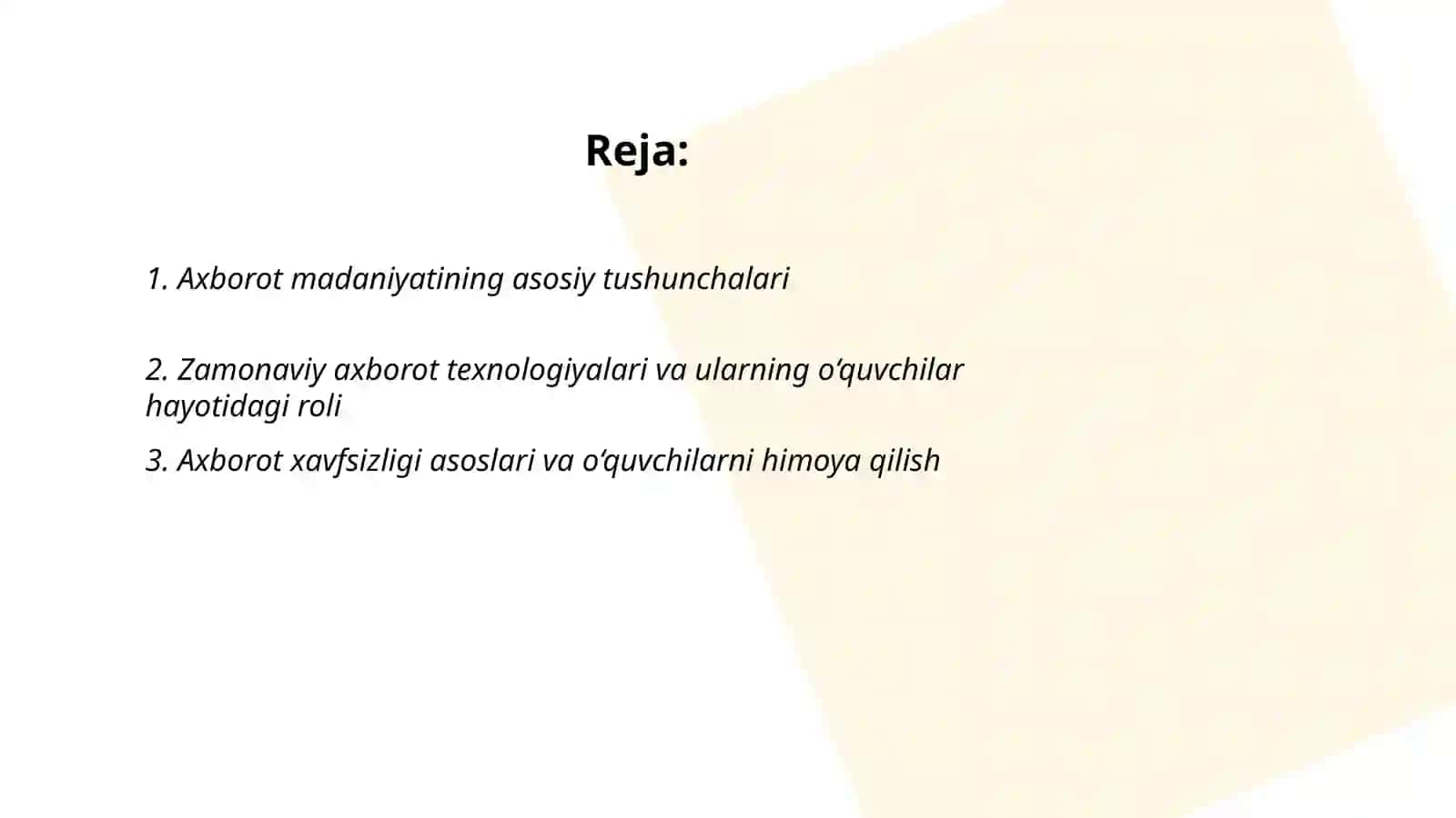 Oʻquvchilarda axborot madaniyatini shakllantirish texnologiyasi 2