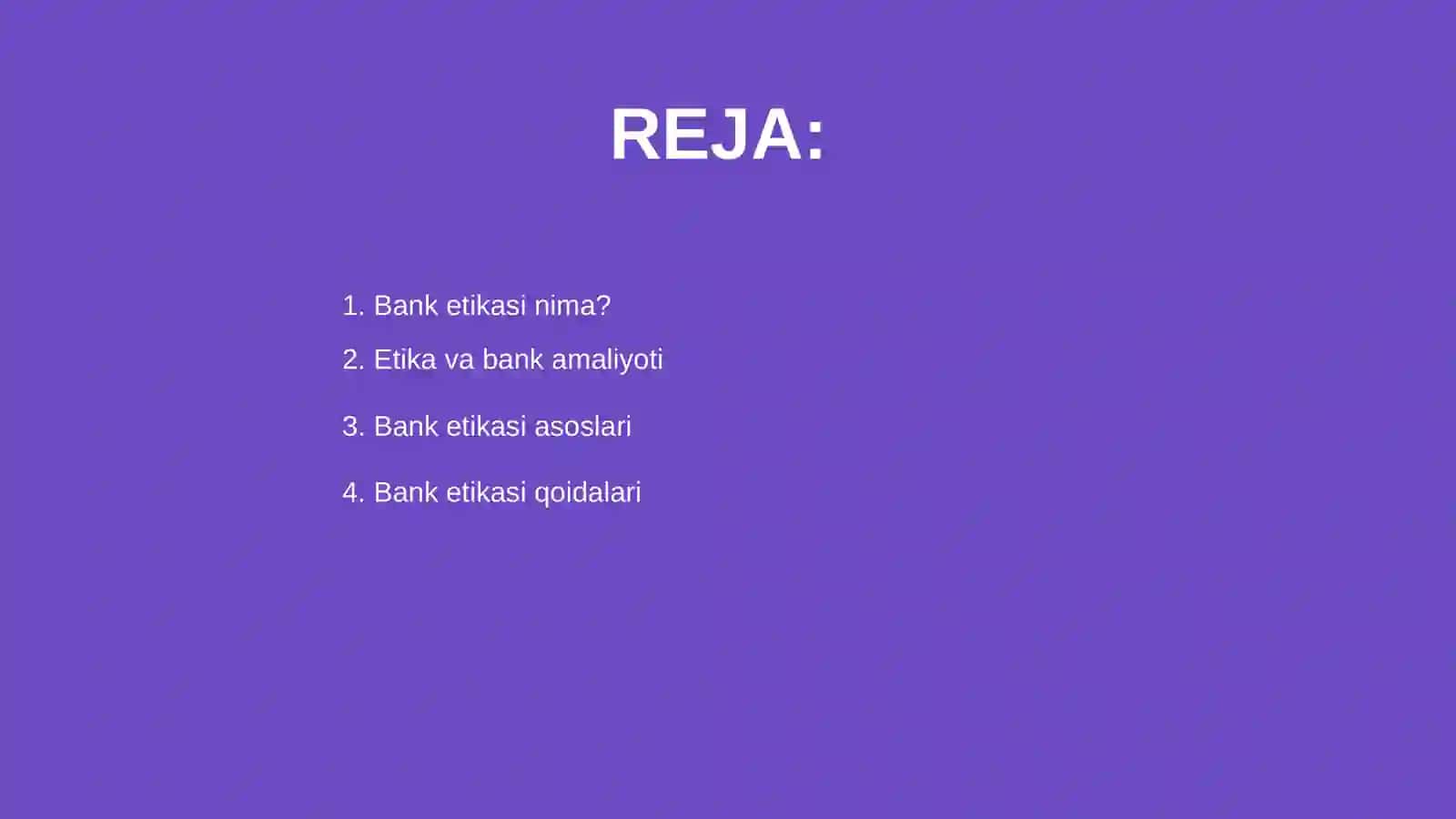 Bank etikasi va etiketi 2