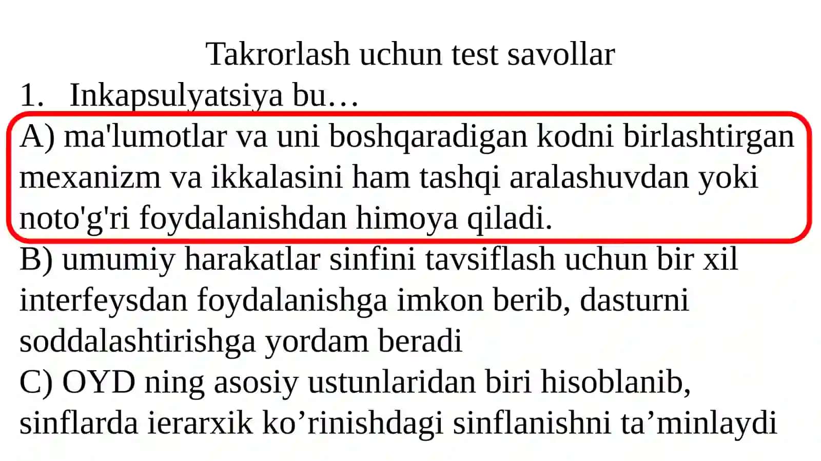 5-Ma`ruza:C# tilida Ob’yektga yo`naltirilgan dasturlash: Istisno holatlarni ishlash (6/8-soat)10-dars 2