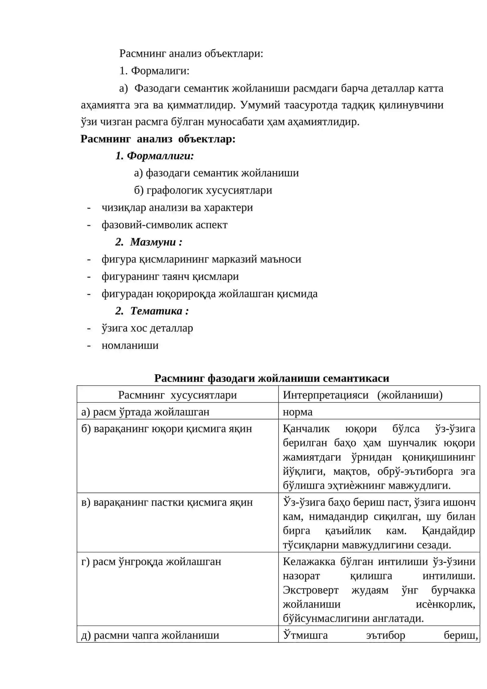 «Мавжуд бўлмаган ҳайвон» проектив тести 2