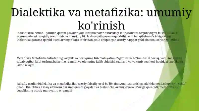 Dialektika Va Metafizika Asosiy Falsafiy Metodlari 2