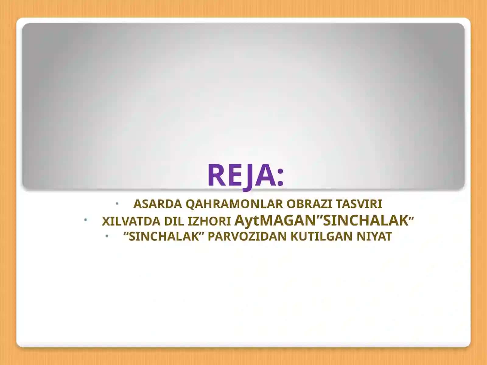 Abdulla Qahhor “Sinchalak’’ qissasida ruhiyat tasviri 2