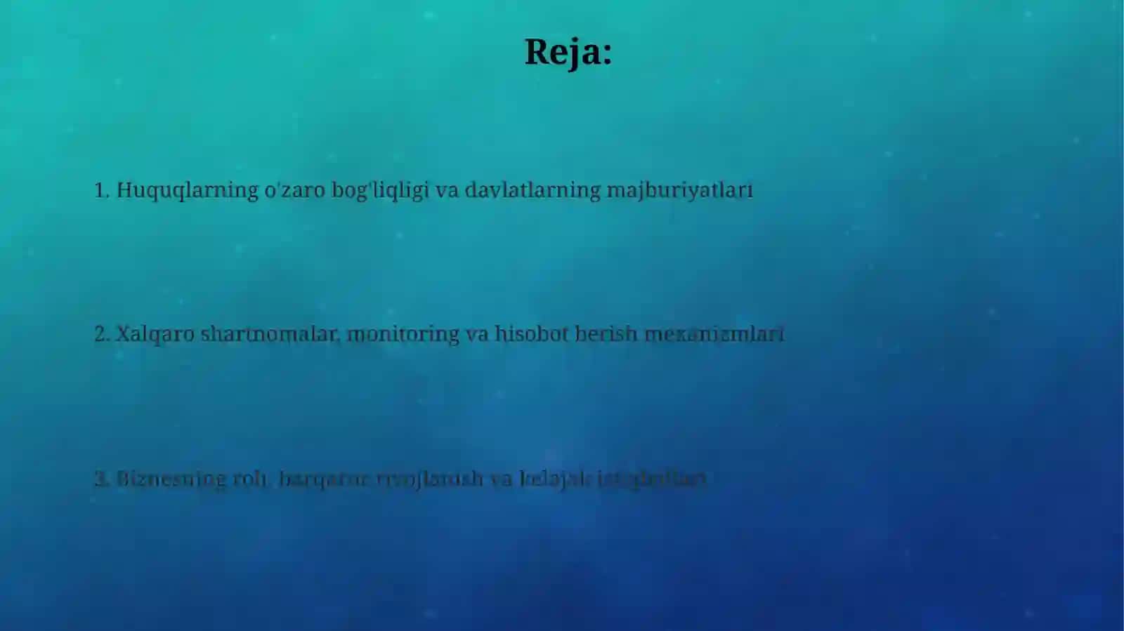 Iqtisodiy, ijtimoiy, madaniy, ekologik huquqlar 2