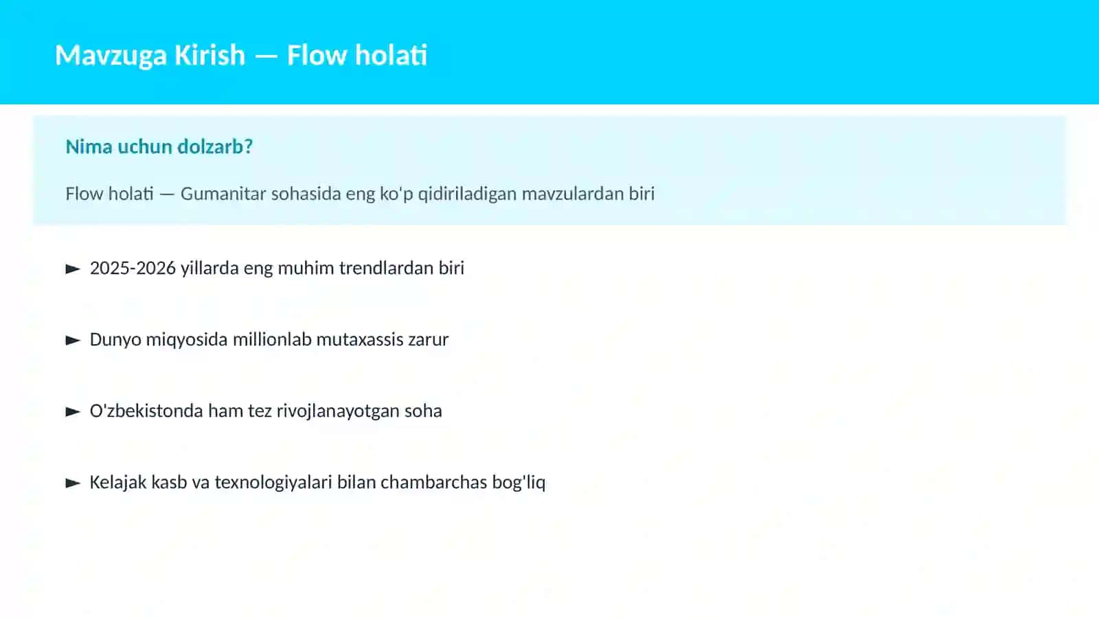 Flow holati 2