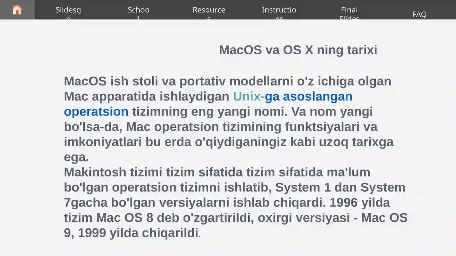 MacOS operatsion tizimining afzalliklari va kamchiliklari 2