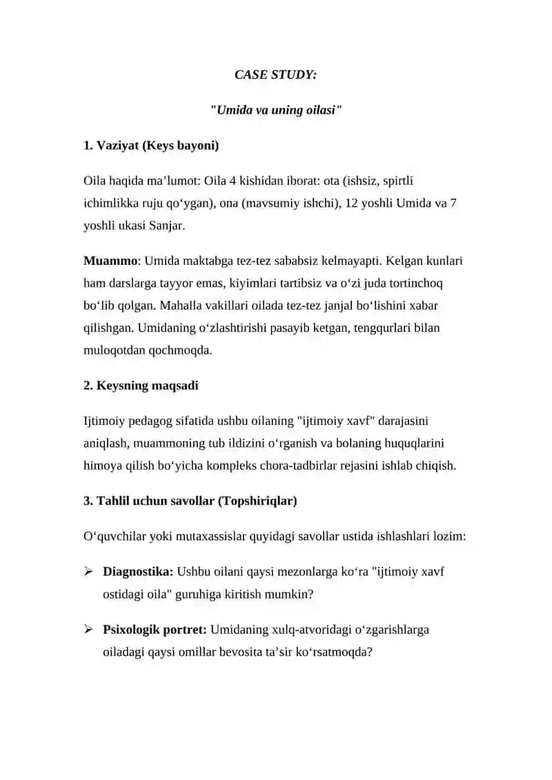 O’zbekistonda ijtimoiy pedagogikaning rivojlanishi tarixi. 2