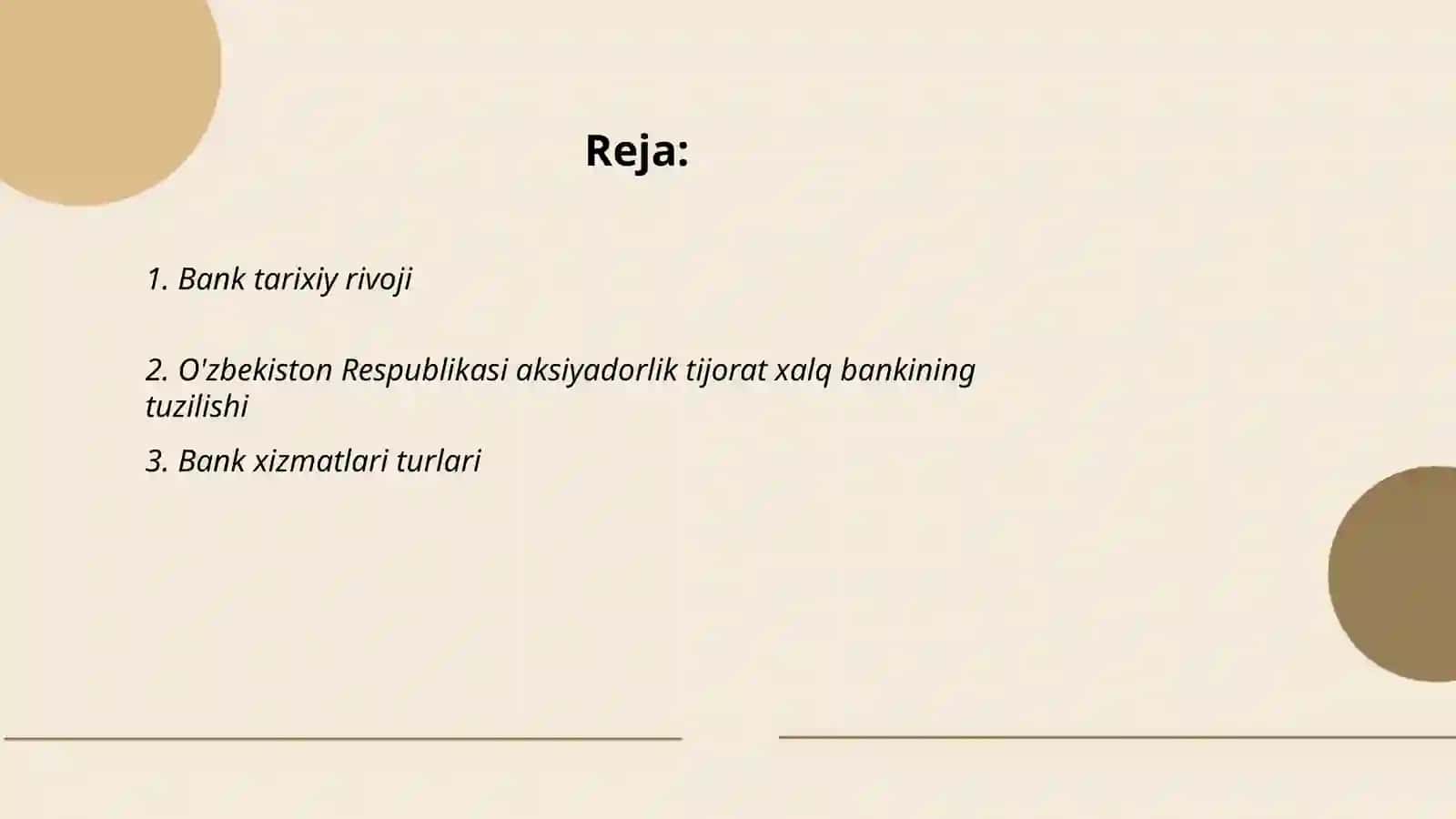 Banklar tarixi va rivoji 2
