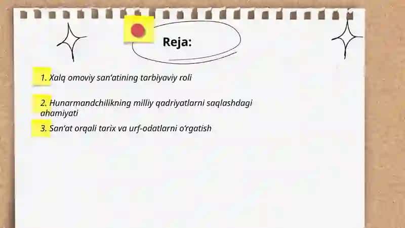 Xalq omoviy sanʼati va hunarmandchilikning taʼlim tarbiyaviy ahamiyati 2