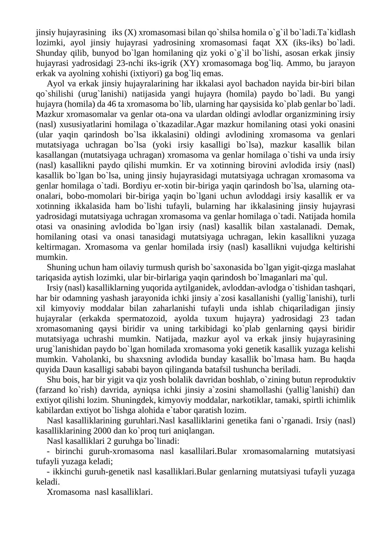 Irsiy va tug`ma kasalliklar 2