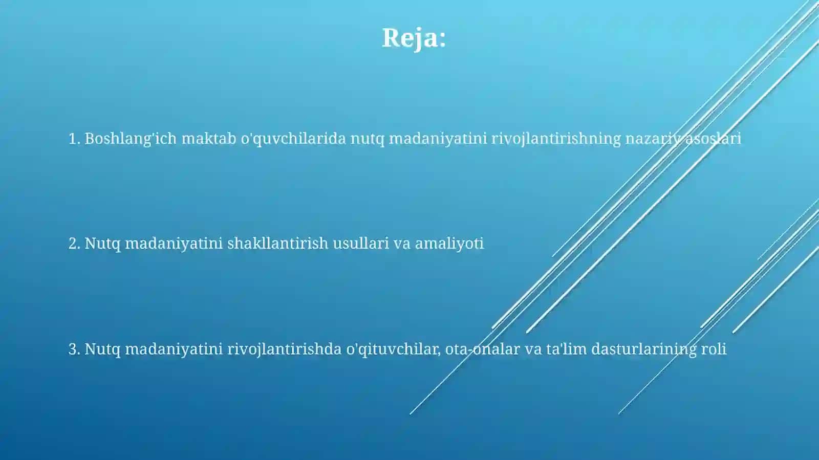 Nutq madaniyatini rivojlantirish 2