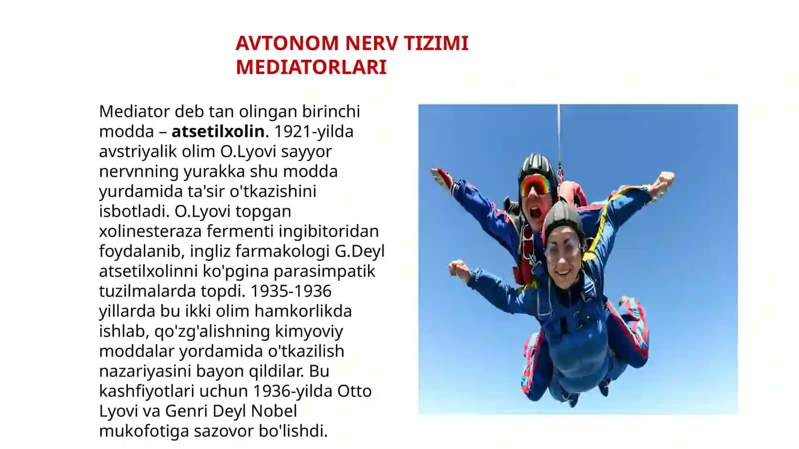 AVTONOM NERV TIZIMI MEDIATORLARI 2
