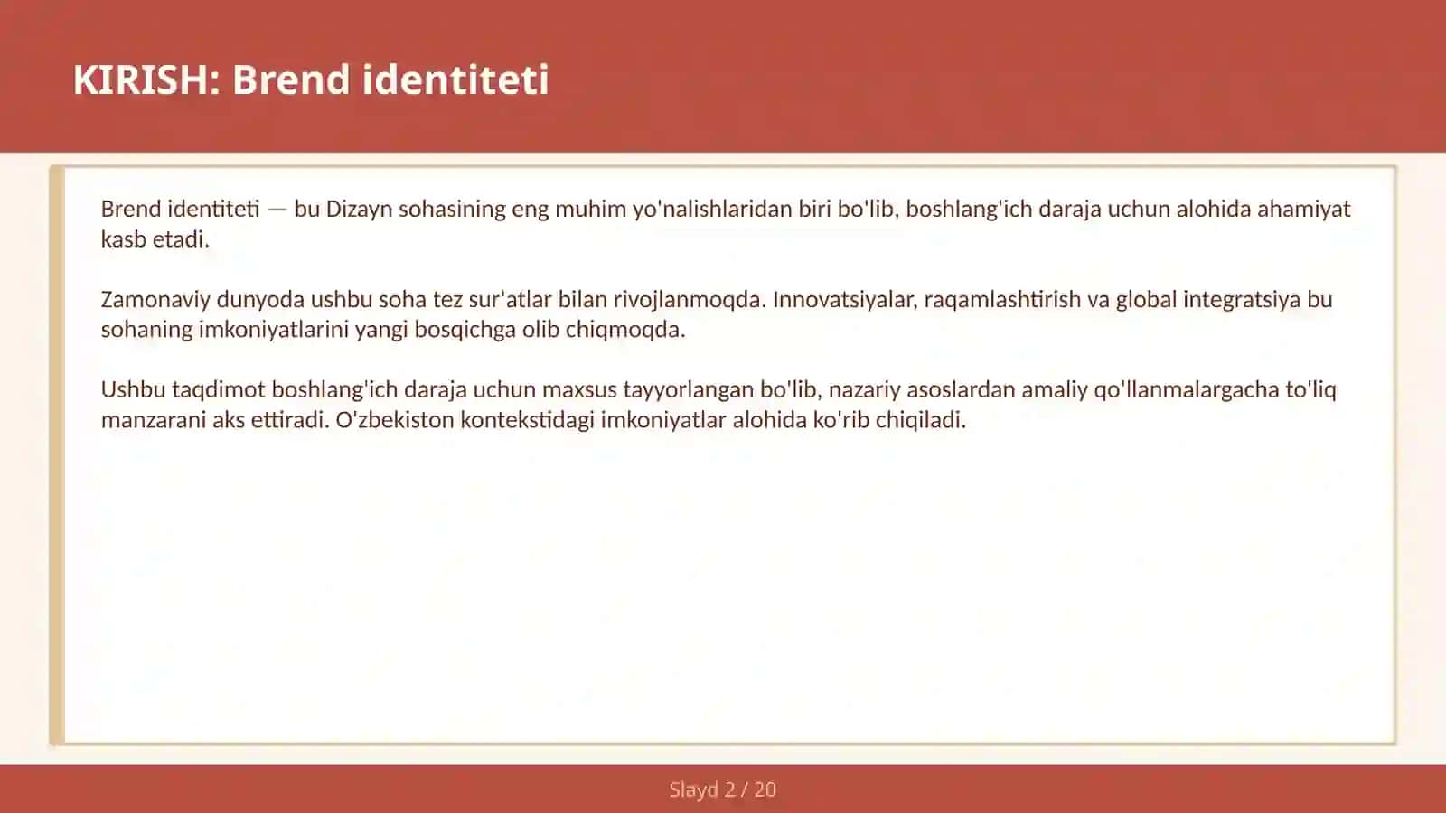 Brend identiteti 2