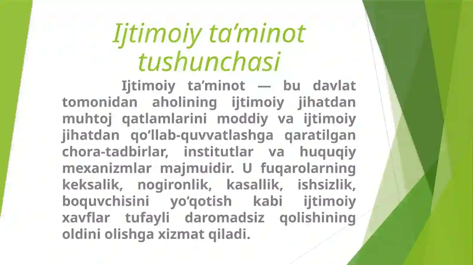 Ijtimoiy ta’minot: uning vazifasi, tarixi va kelajagi 2