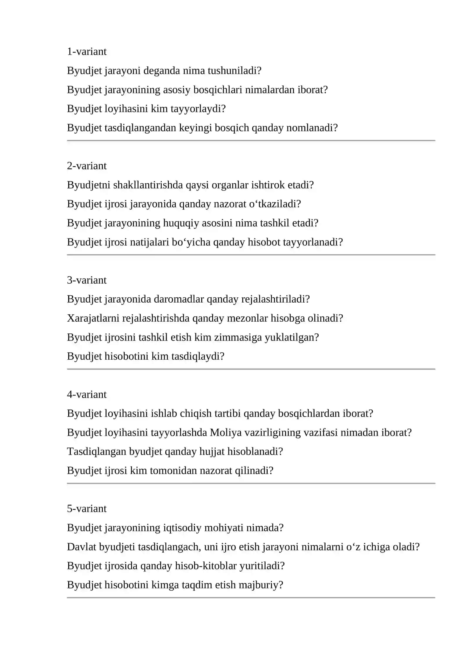 "Byudjеt jarayoni va uni tashkil etishdagi bosqichlar" 2
