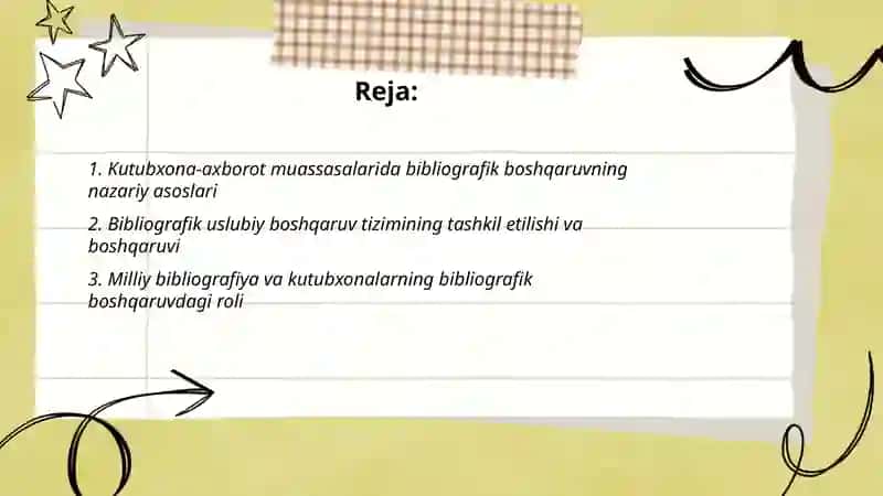 Kutubxona-axborot muassasalarida bibliografik uslubiy boshqarish 2