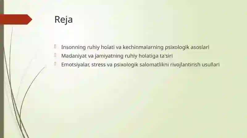 Insonning ruhiy holatiy kechinmalari 2