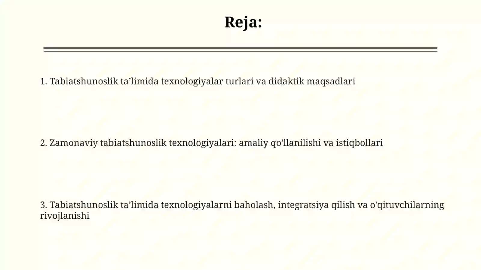 Tabiatni o‘qitish texnologiyasining turlari va ularningdidaktiktmaqsadlari 2