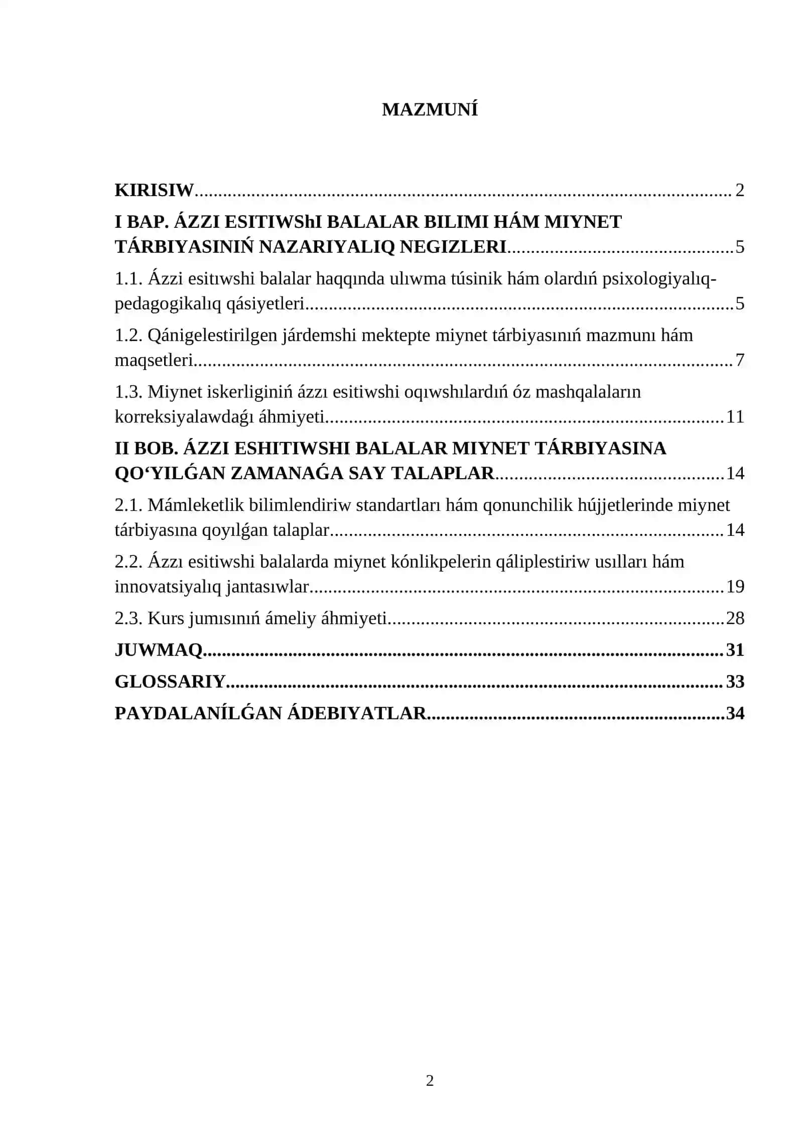 Qánigelestirilgen járdemshi mektep oqıwshilariniń miynet tárbiyası hám oǵan qoyilǵan dáwir talapları Ázzi esitiwshi balalar 2