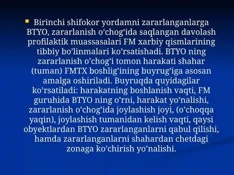 MAVZU.SHIKASTLANISH O’CHOQLARIDA DASTLABKI SHIFOKOR YORDAMINI TASHKIL QILISH 2