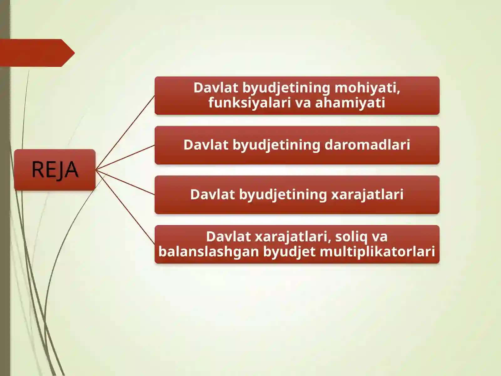 Davlat budjeti. Budjet soliq siyosati 2