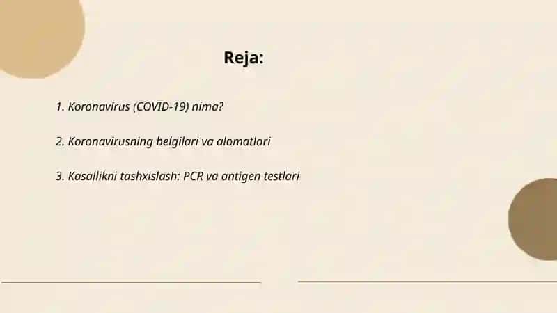 Koronavirus (COVID-19) nima? 2