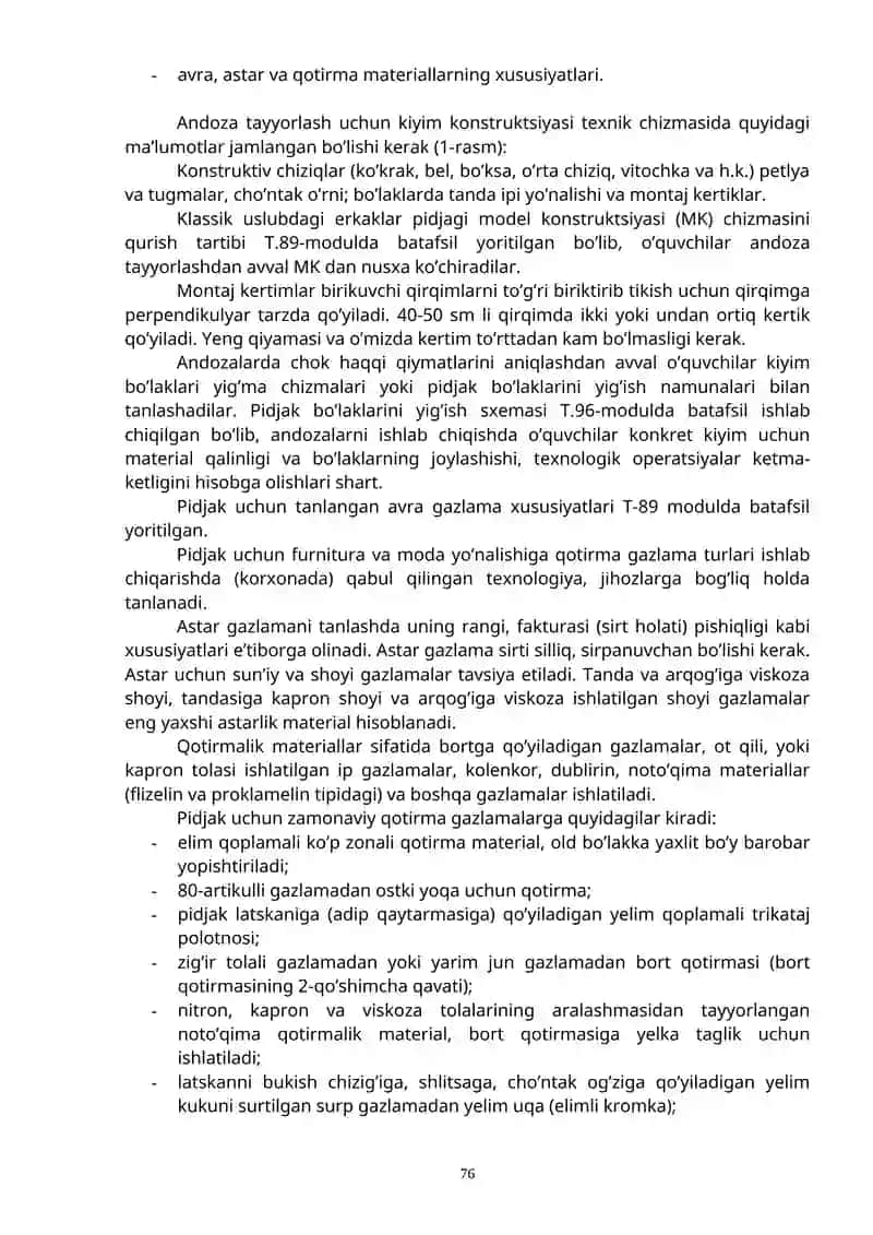 Erkaklar pidjagi andozalarini ishlab chiqish 2