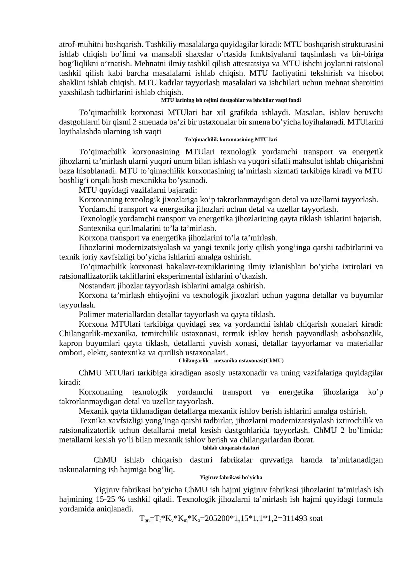 TA’MIRLASH XIZMATINI TASHKIL ETISH 2