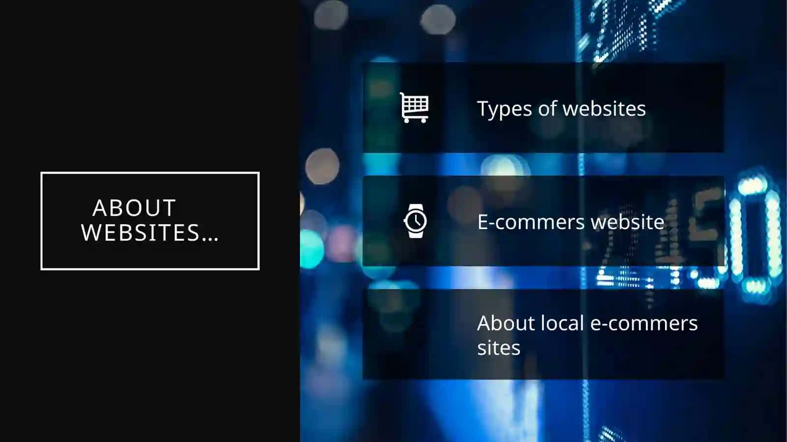 about websites… 2