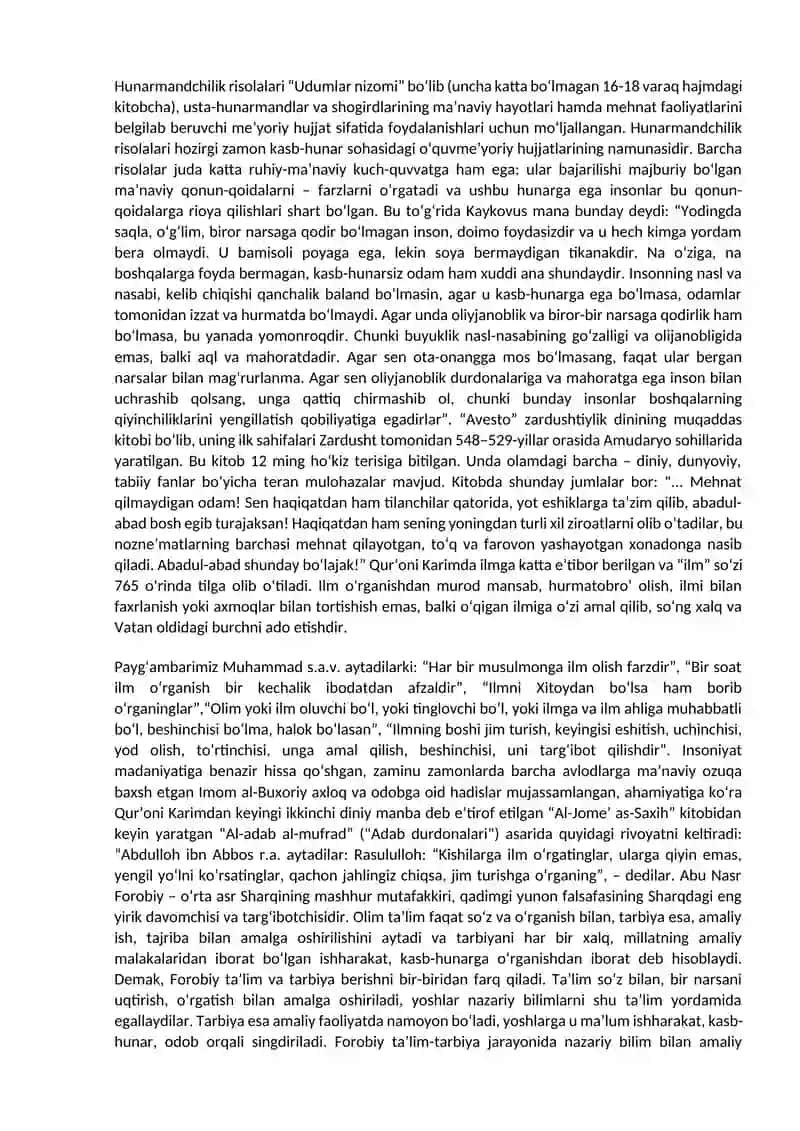 Kasbiy ta’lim metodikasi 2