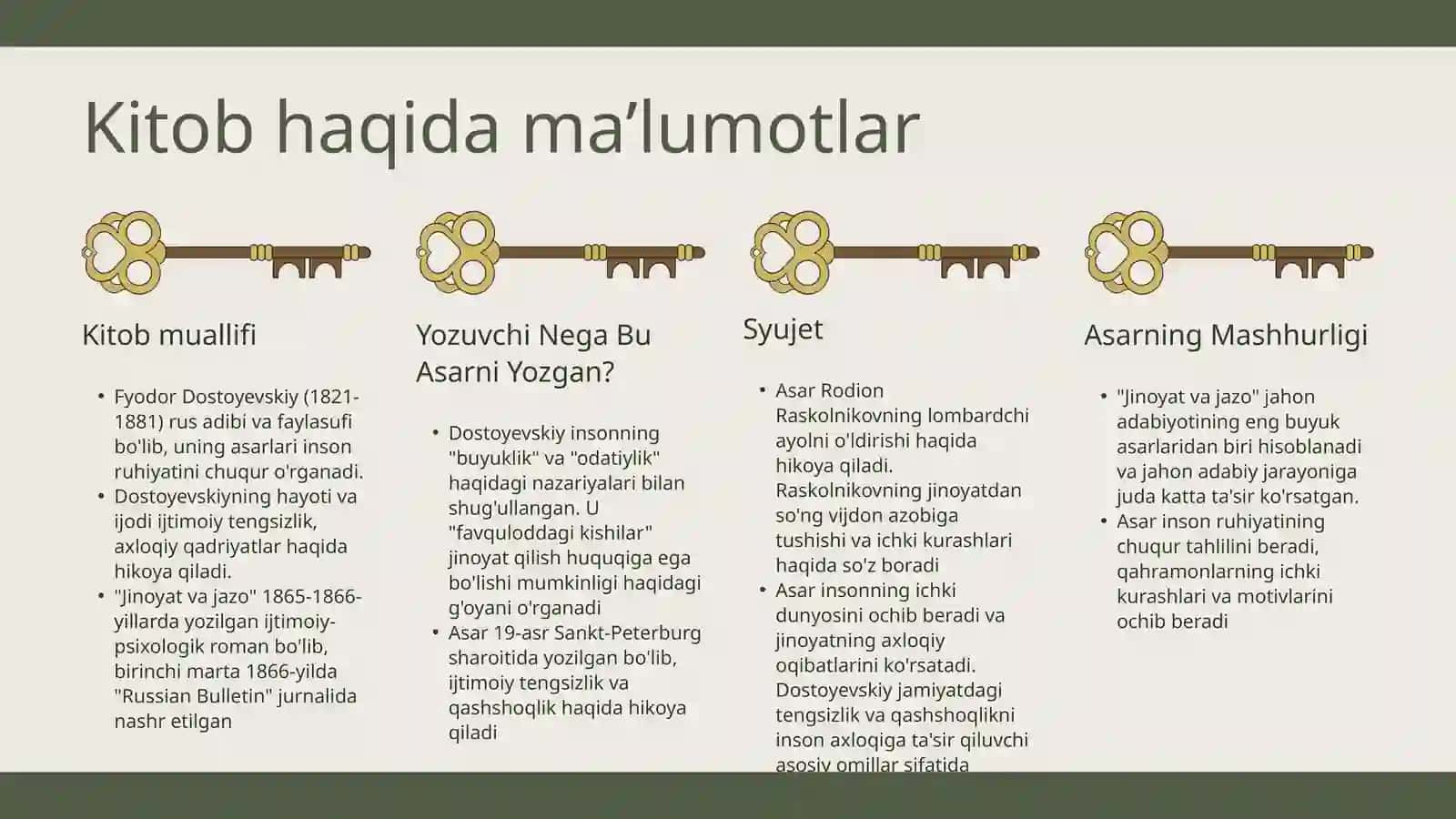 Jinoyat va jazo 2