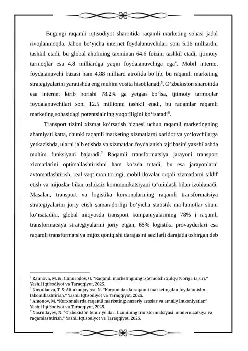 Raqamli marketing strategiyalari 2