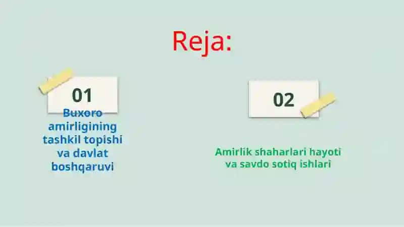 Buhoro amirligini  tashkil topishi 2