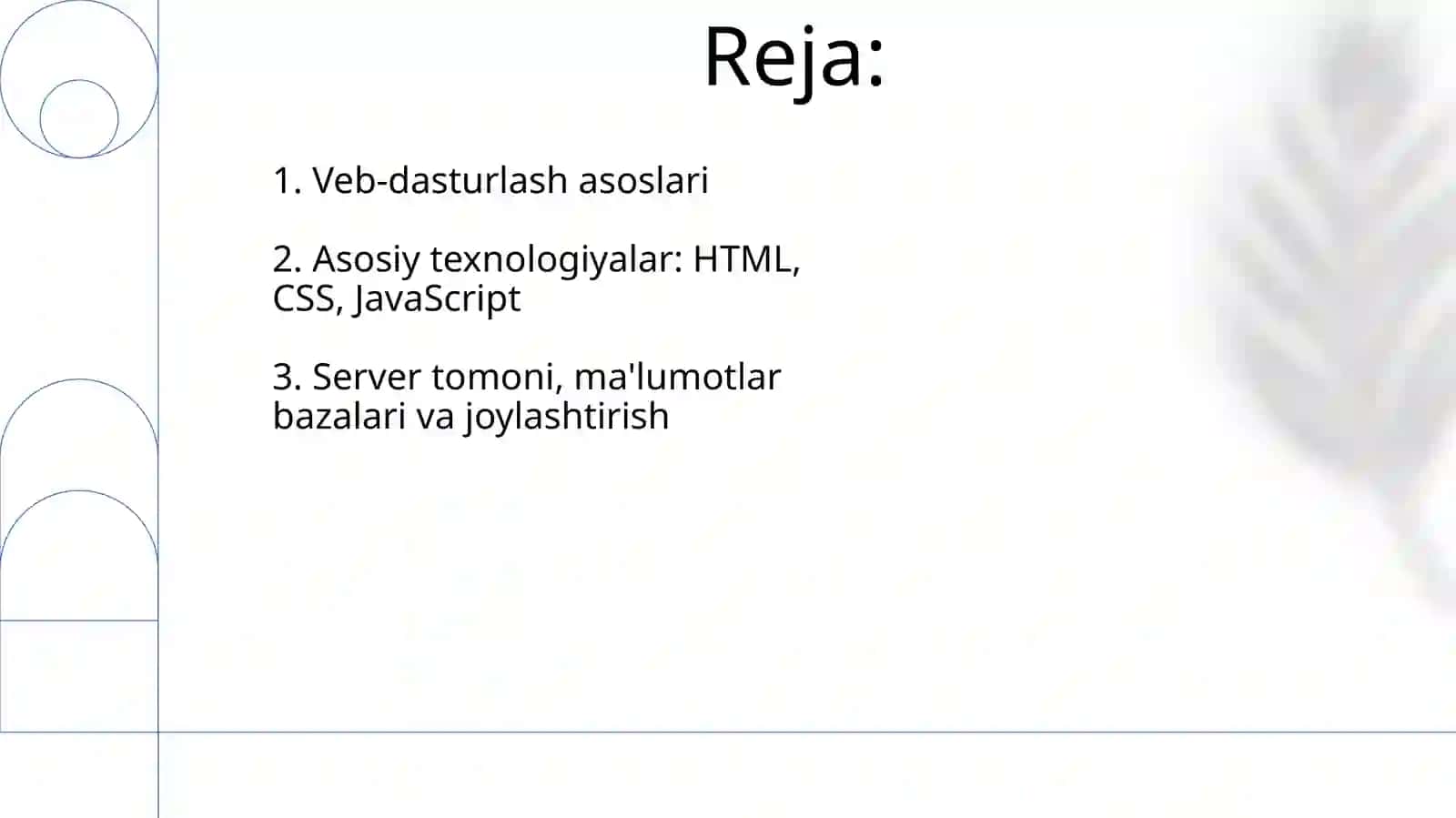 Web dasturlash asoslari 2
