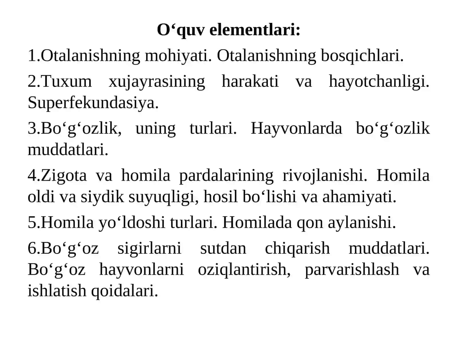5-маъруза.ОTALANISH. BO‘G‘ОZLIK FIZIОLОGIYASI 2