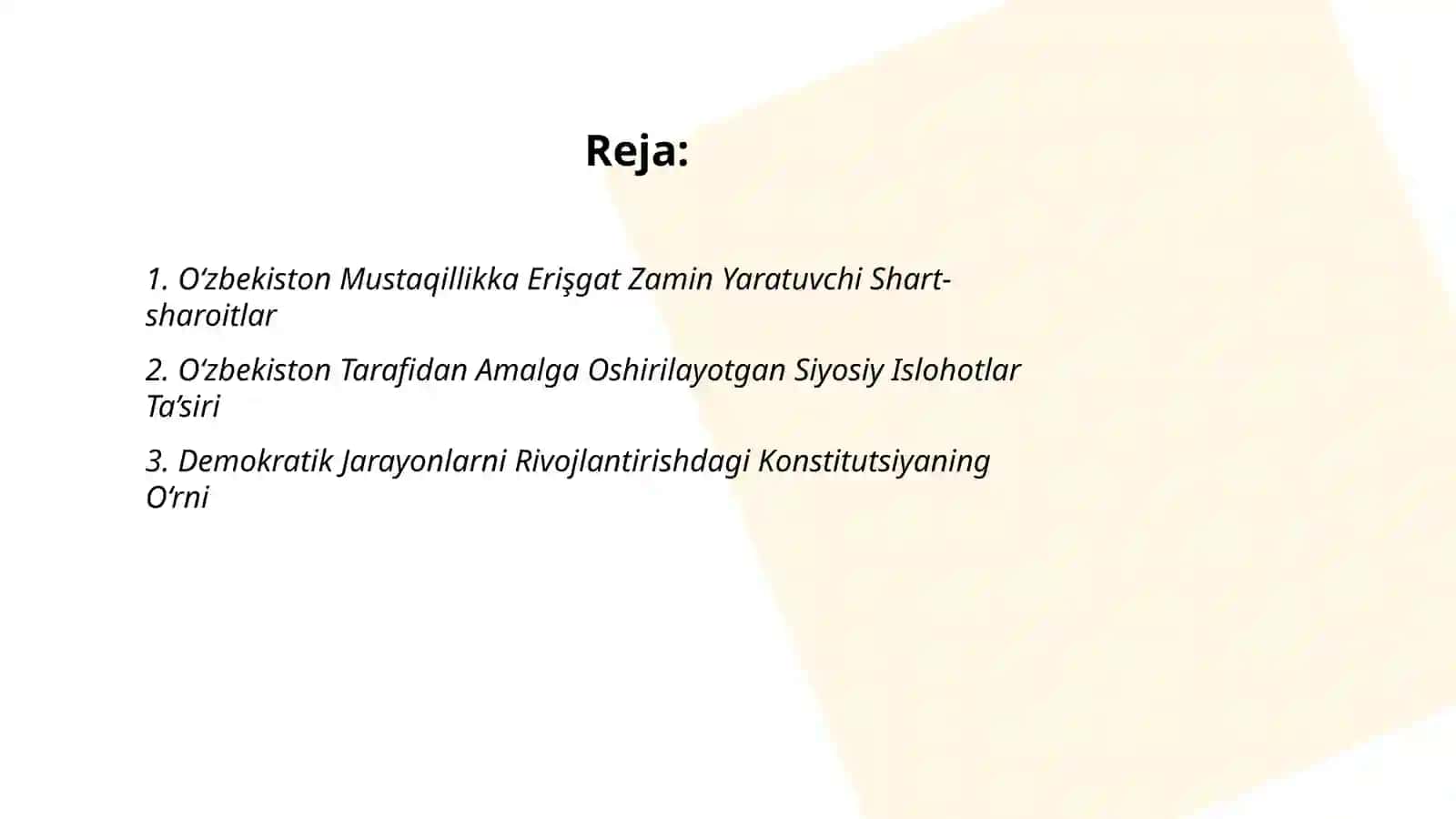 O‘zbekiston Mustaqillikka Erişgat Zamin Yaratuvchi Shart-sharoitlar 2
