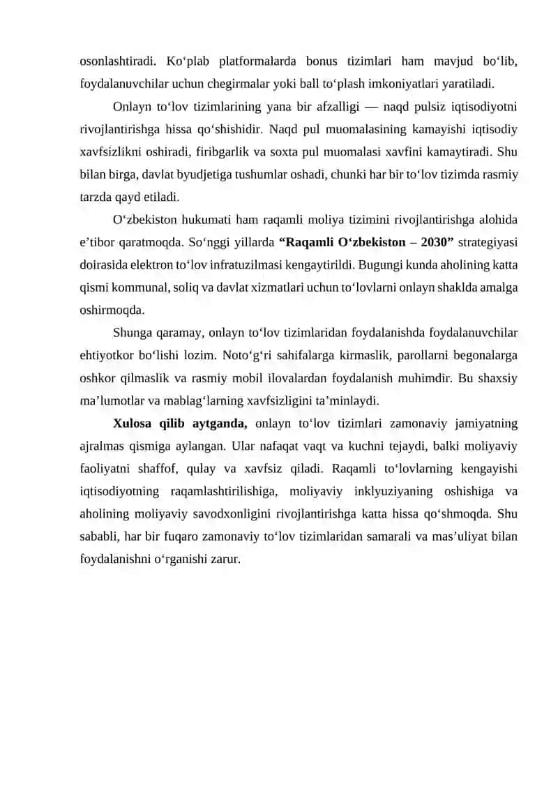 Onlayn to‘lov tizimlari va ularning afzalliklari 2