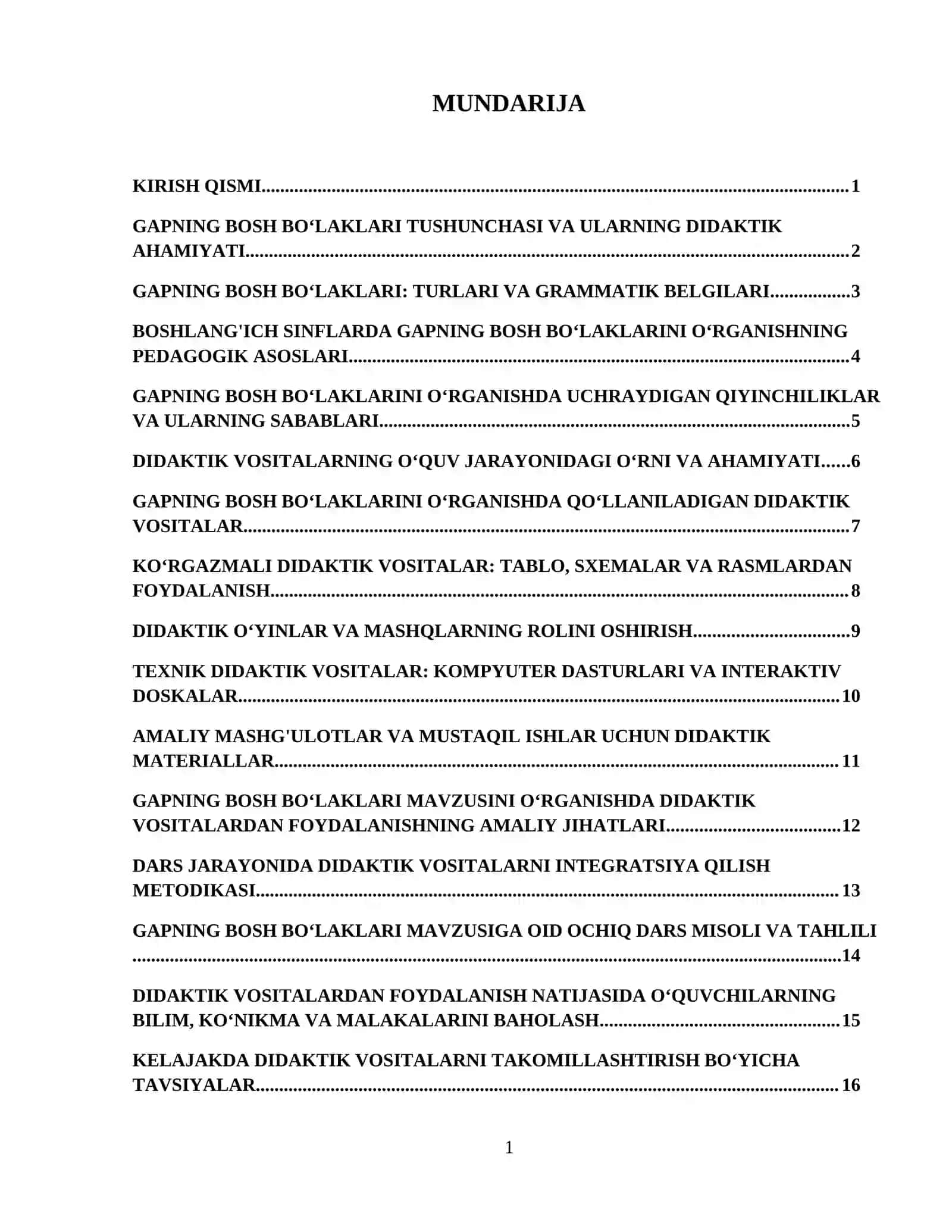 Gapning bosh boʻlaklari mavzusini oʻrganishda didaktik vositalardan foydalanish 2