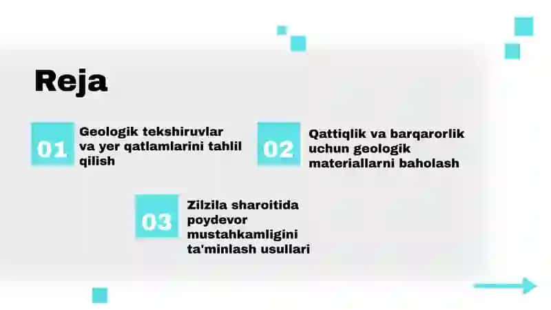 Geologik tekshiruvlar va yer qatlamlarini tahlil qilish 2