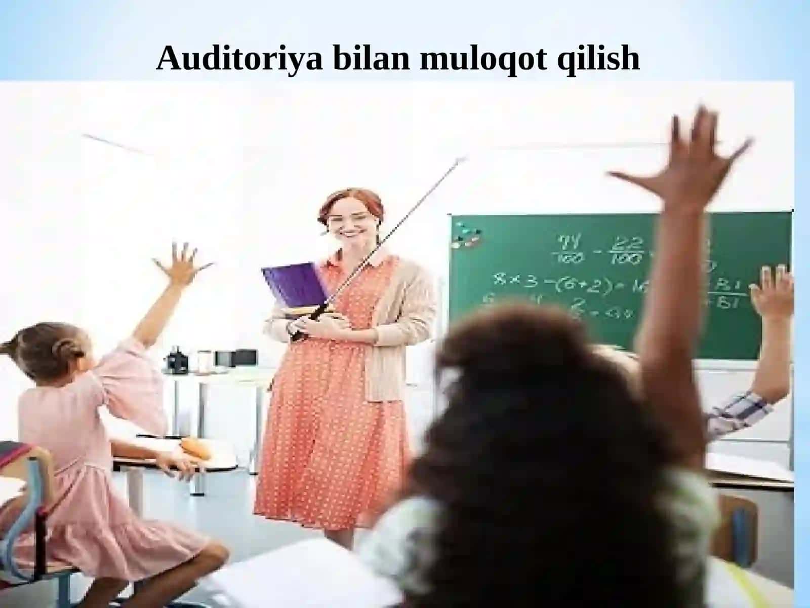 Auditoriya bilan muloqot qilish 2