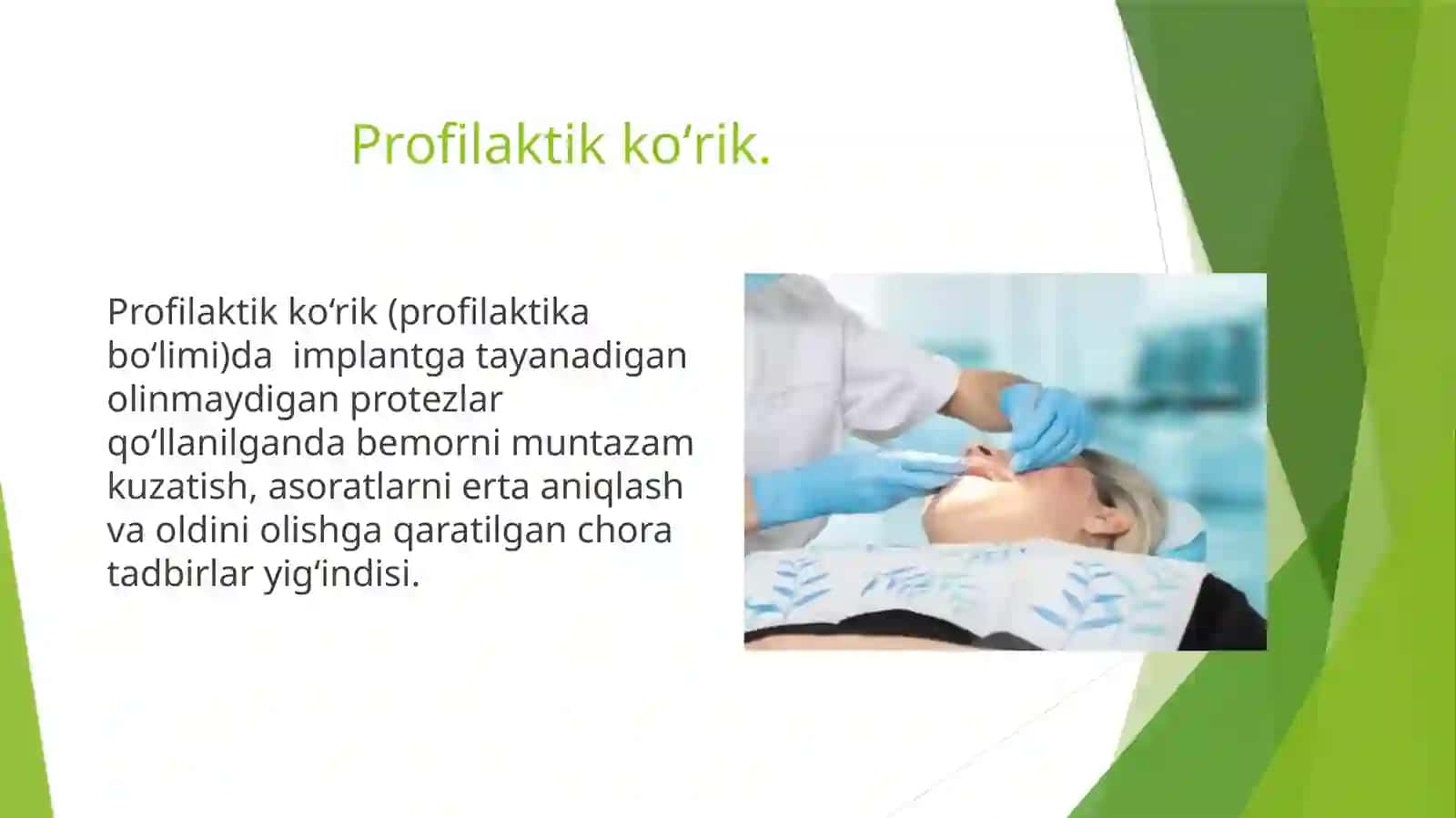 Tish shifokori umumiy amaliyot shifokorining olinmaydigan tish implantlariga tayanadigan tish protezlarini qo'llashda an'anaviy va raqamli texnologiyalar usullarini bilishi 2