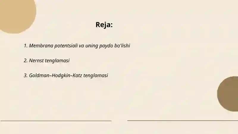 Membrana ionli nazariyasi 2