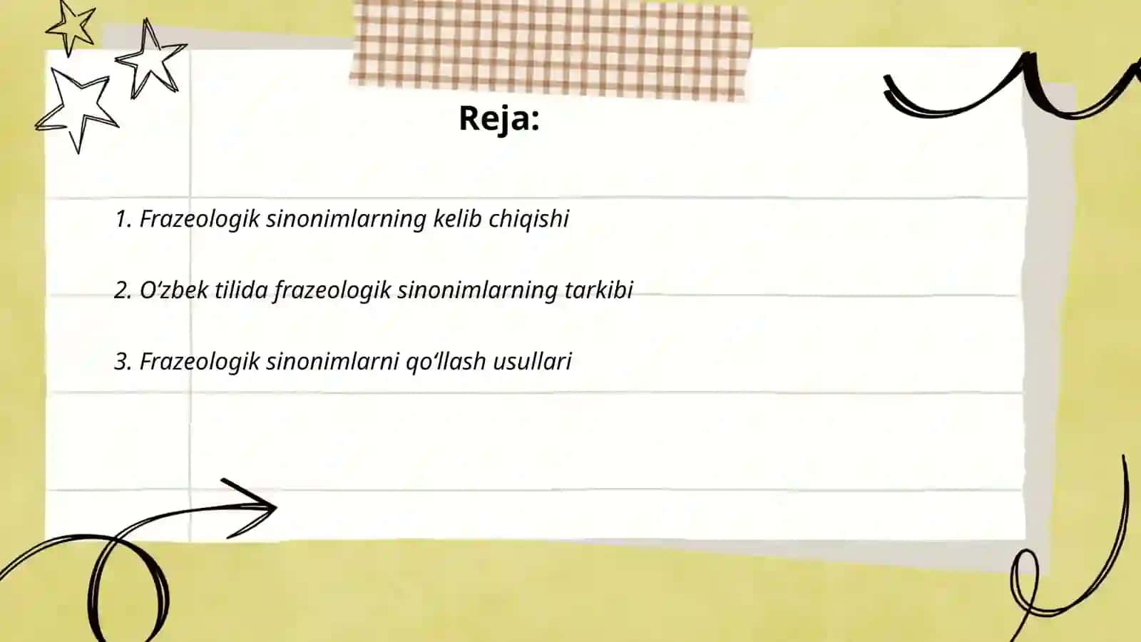 Òzbek tilida frazeologik sinonimlar 2