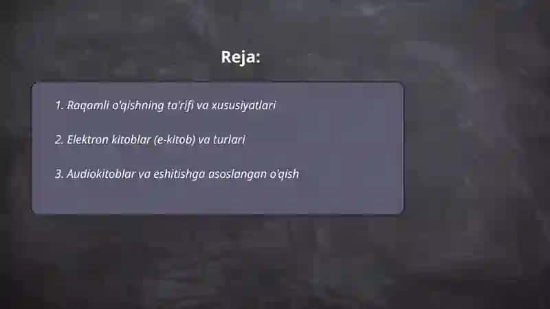 Digital reading 2