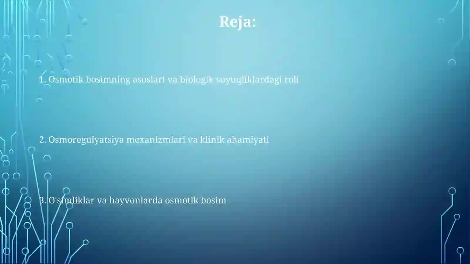 Biologik suyuqliklarda osmotik bosim 2