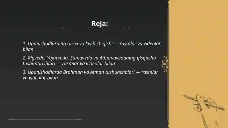 Upanishad veda hinduyilik rasm va vdeolar bilan 2