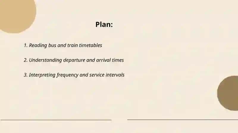 Timetables 2
